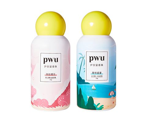 PWU 双色衣物留香珠两瓶装(珞珈樱花200g+理想盛夏200g)
