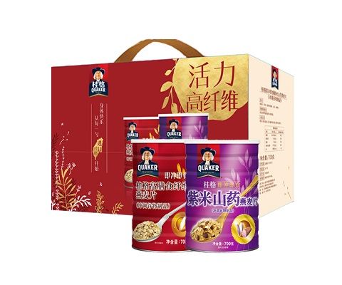 桂格大红大紫燕麦片礼盒 1.4kg/盒