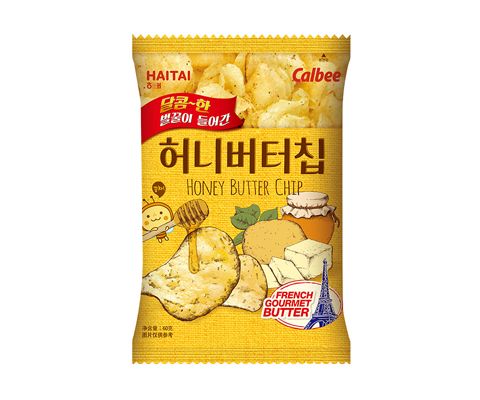 韩国进口卡乐比Calbee海太蜂蜜黄油薯片（膨化食品）60g *3包装