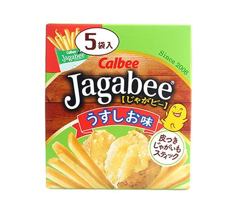 日本进口卡乐比Jagabee原味薯条（膨化食品）80g *3包装