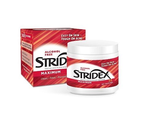 Stridex施颜适水杨酸清洁棉片55片红色加强型